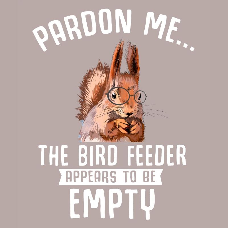 Leere Vogelfutterstelle Eichhörnchen