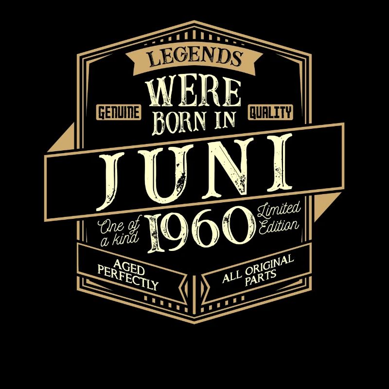 Juni 1960 Geburtstag Mann