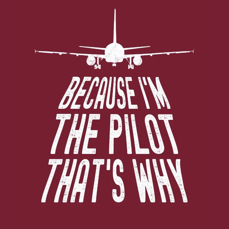 Parce que je suis le commandant de bord Pilot Flight Captain Flyer