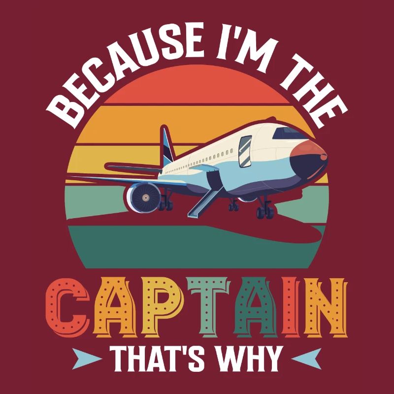 Parce que je suis le commandant de bord Pilot Flight Captain Flyer
