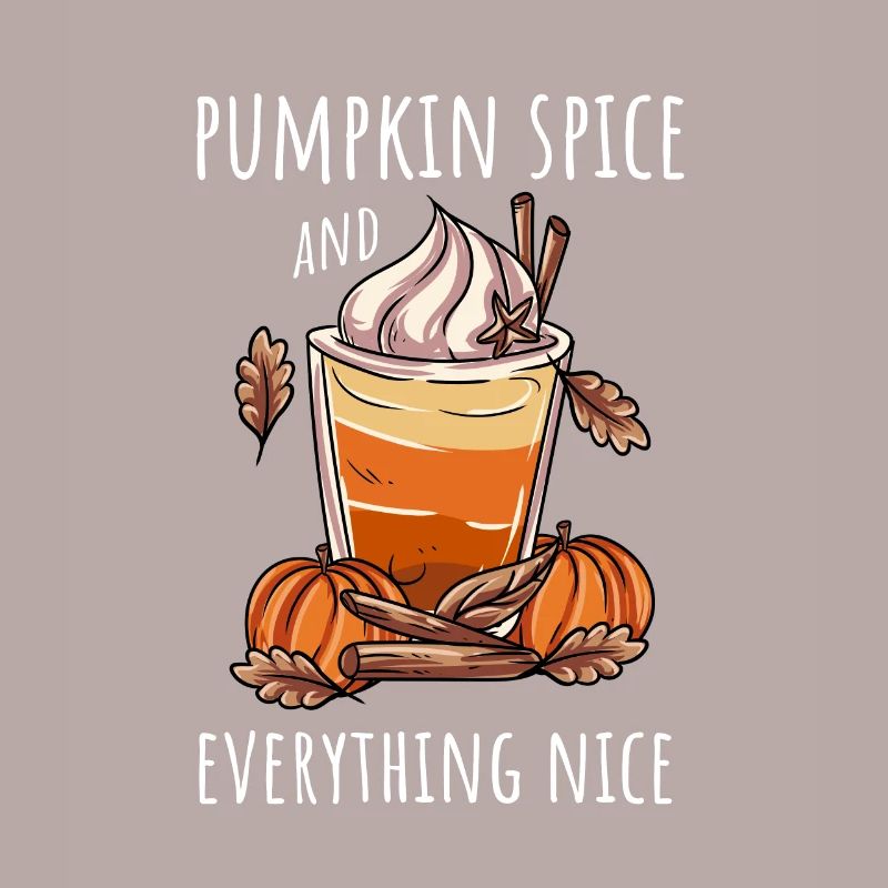 Coffee Drinker Pumpkin Autumn