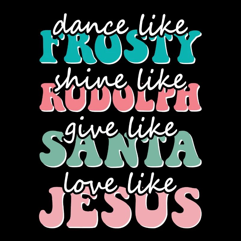 Danse de Noël comme l’amour glacial comme Jésus