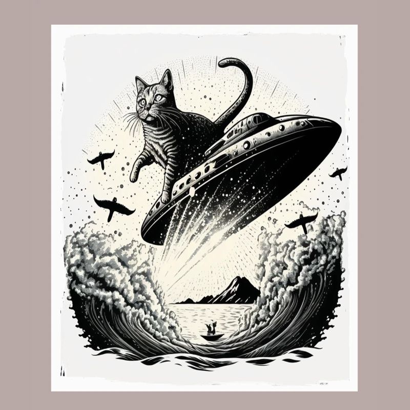 Chaton de chat Space Alien Planet Astronaute