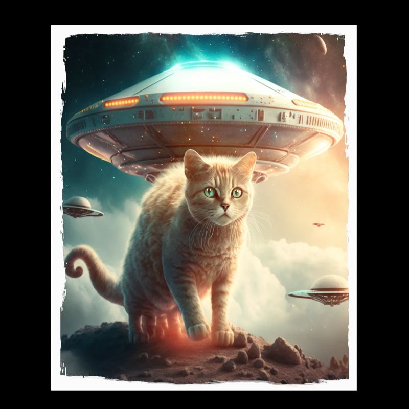 Katze Kätzchen Weltall Alien Planet Astronaut