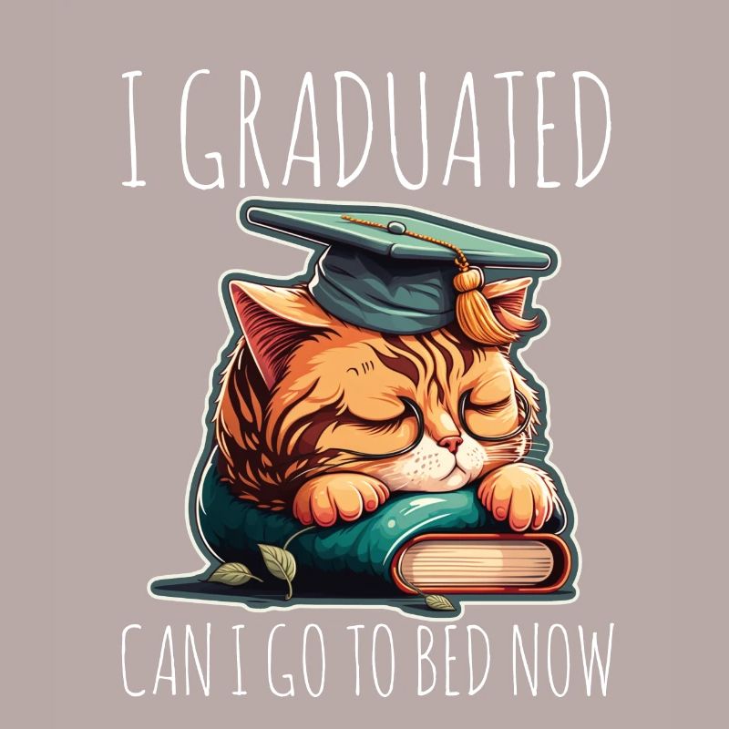 Diplôme Sleeping Cat Uni Master Bachelor