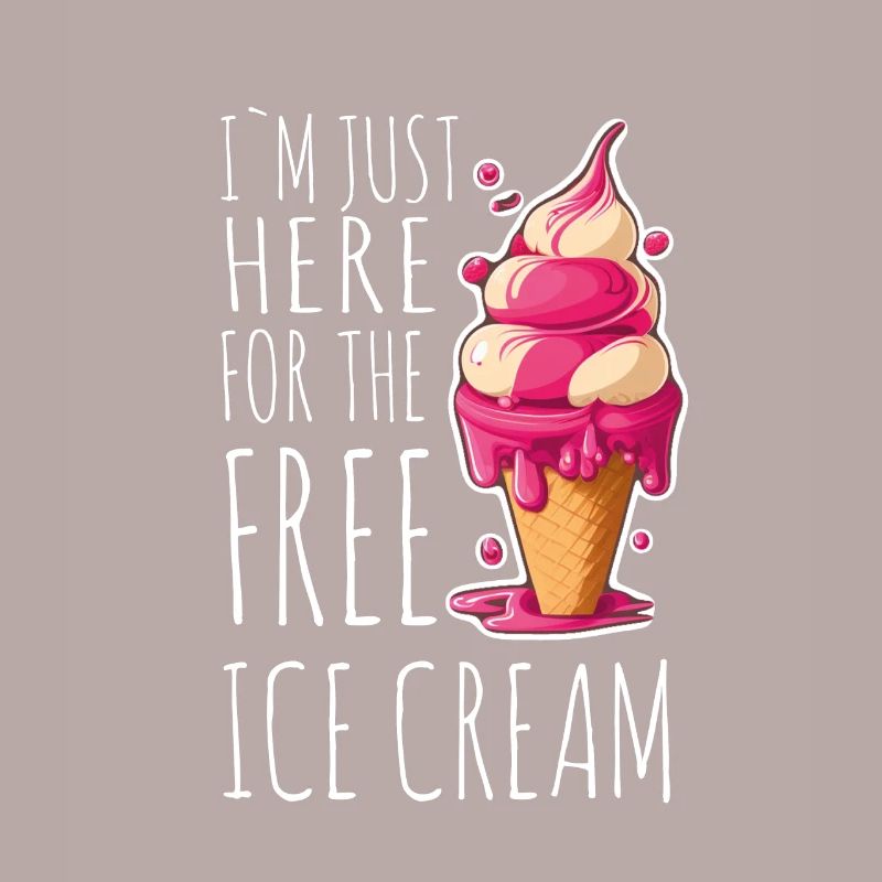 Eis Eiscreme Soft Eis Ich bin wegen dem Eis hier