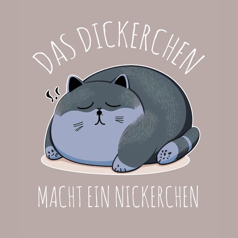 Das Dickerchen macht ein Nickerchen Katze Schlafen