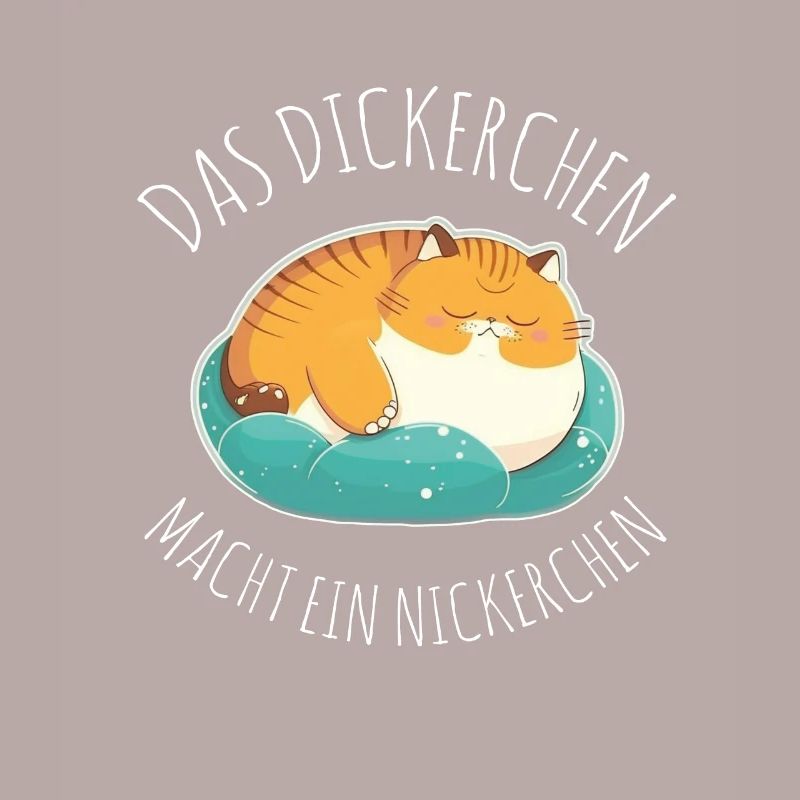 Das Dickerchen macht ein Nickerchen Katze Schlafen