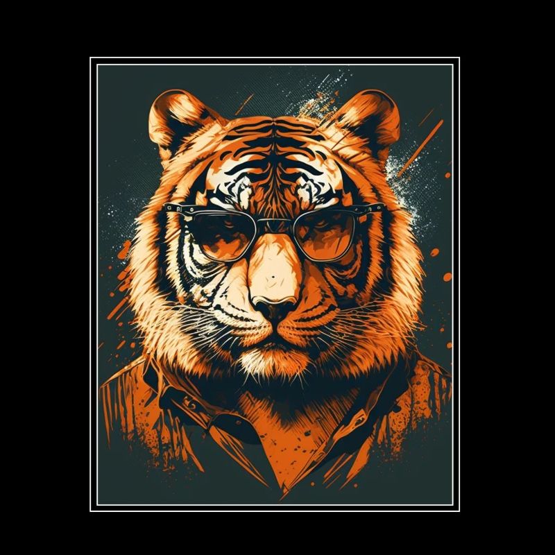 Bengalischer Tiger Katze Boss Chef Raubkatze