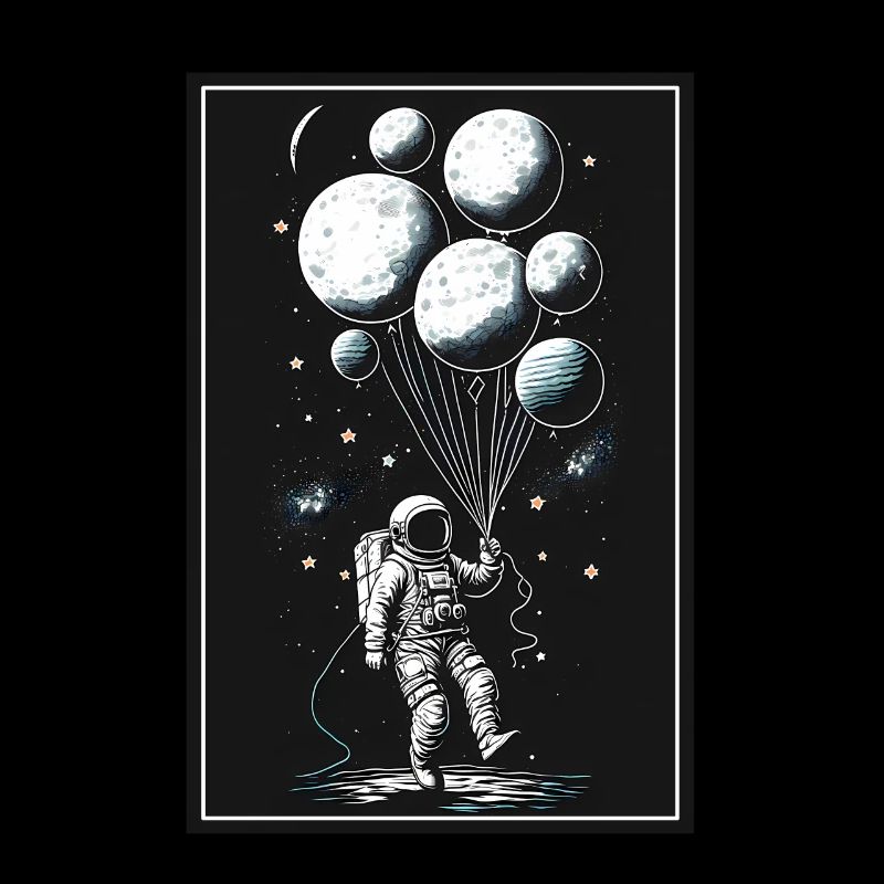 Astronaute Ballon Planète Spaceman Espace Espace