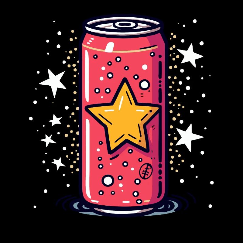 A Beverage Can, The Cartoon Pop Energy Drink