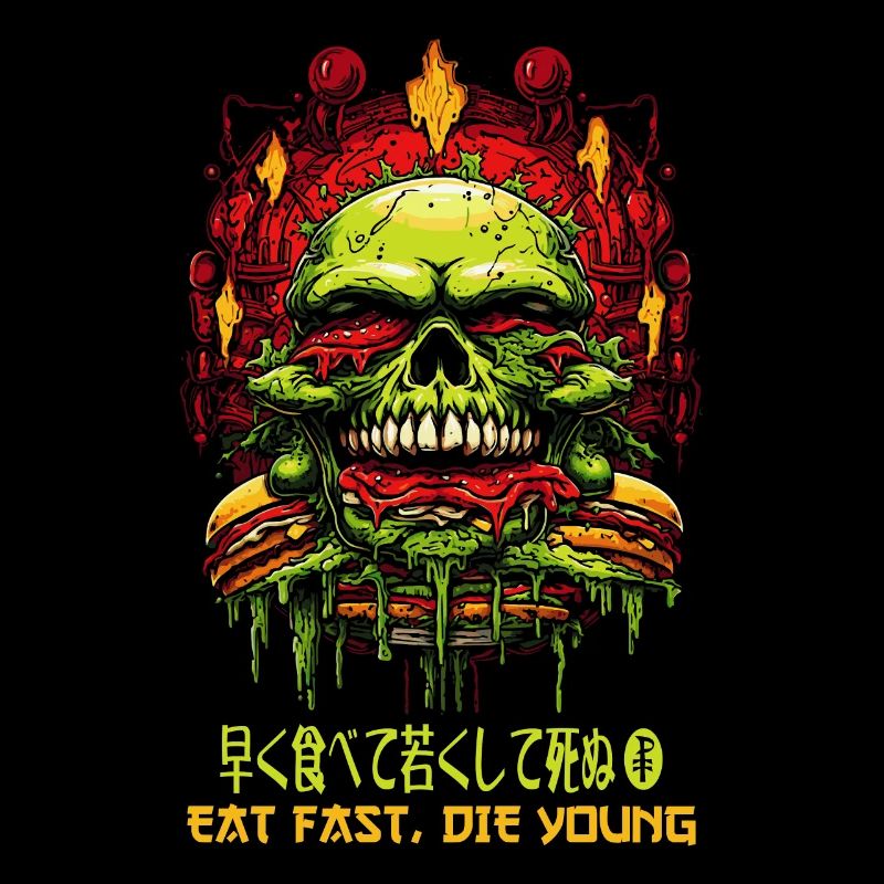 Horror Burger Skull: Eat Fast, Die Young