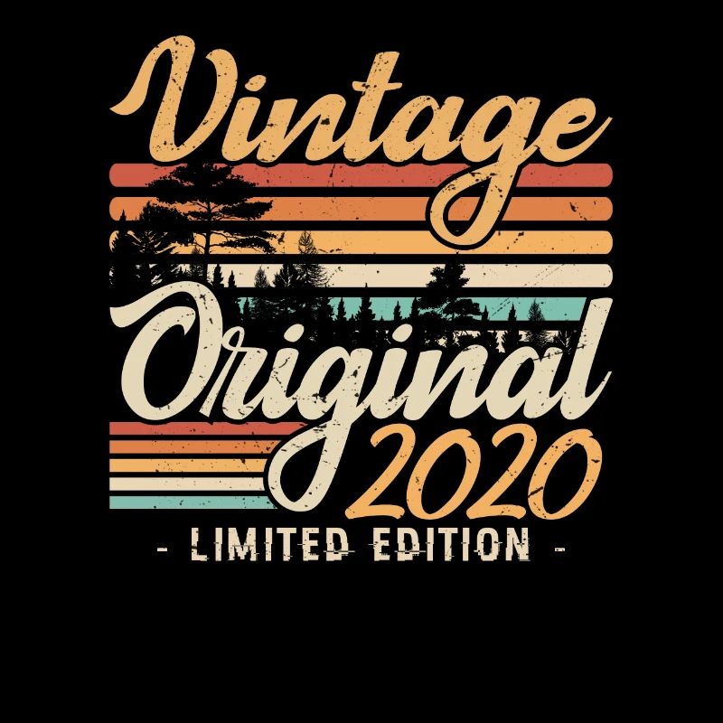 Vintage Anniversary Made in 2020 Retro 2020
