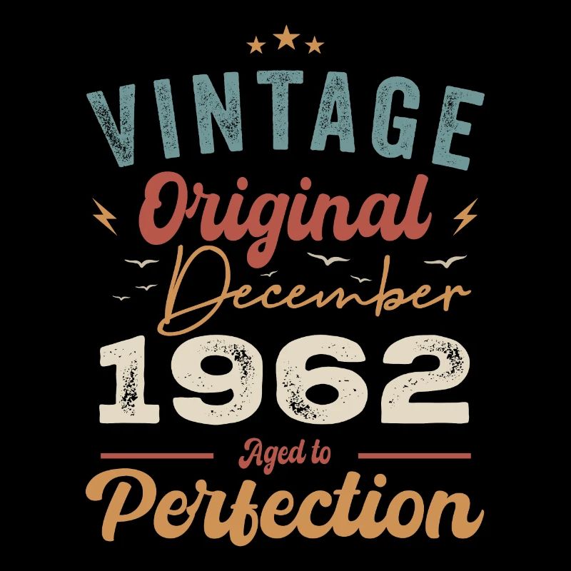 Vintage Geburtstag - Dezember 1962 - Geschenkidee