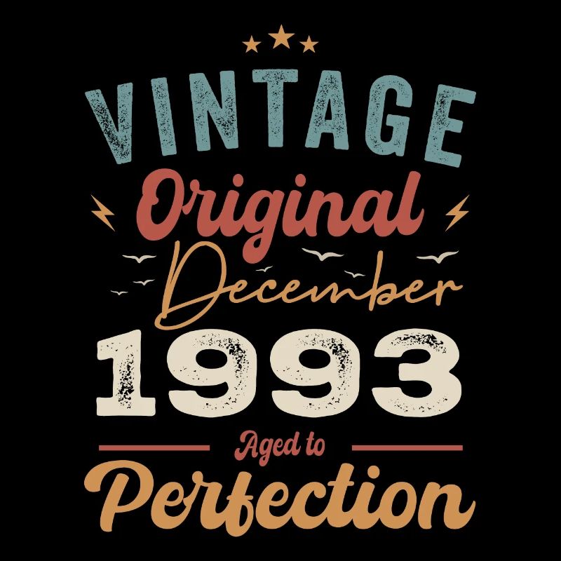 Vintage Geburtstag - Dezember 1993 - Geschenkidee