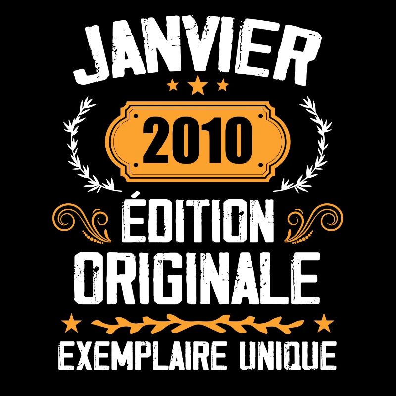 Anniversaire Cadeau Millésime Janvier 2010 - 2010