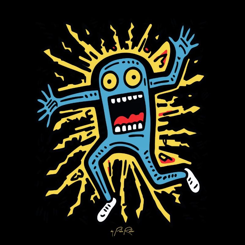 Playful Pop Art: Crazy Cartoon