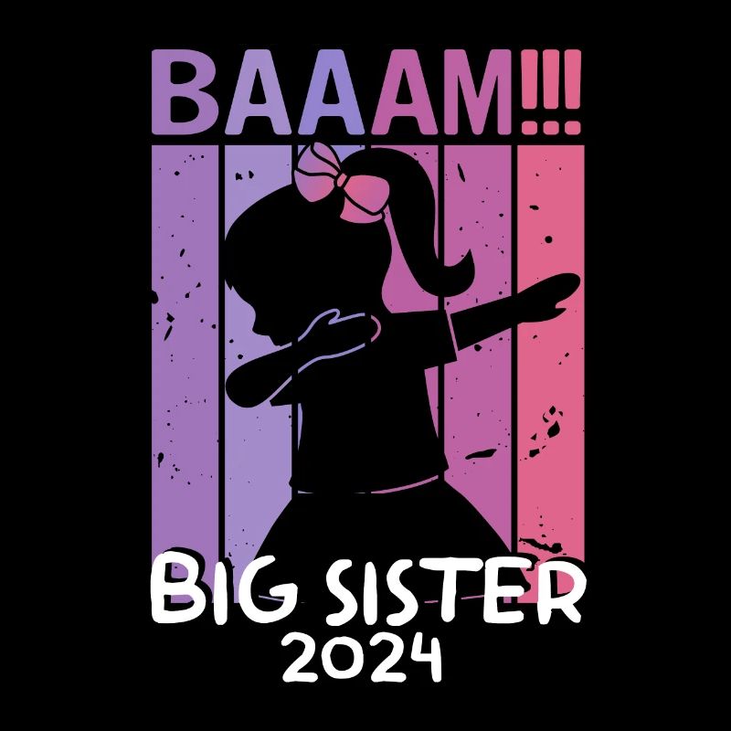 Mädchen Kinder Bääm! Große Schwester 2022 Design