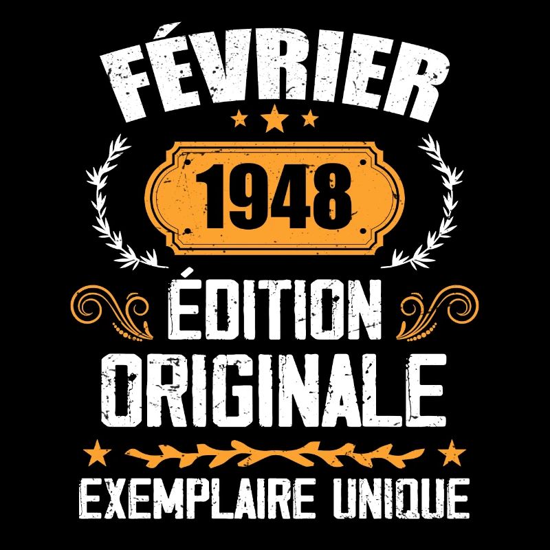 Cadeau 76e Anniversaire Nées En Février 1948