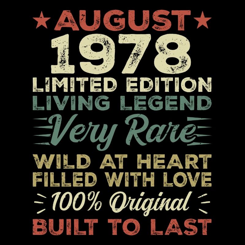 Août 1978 - Idée cadeau pour Août 1978 - 1978