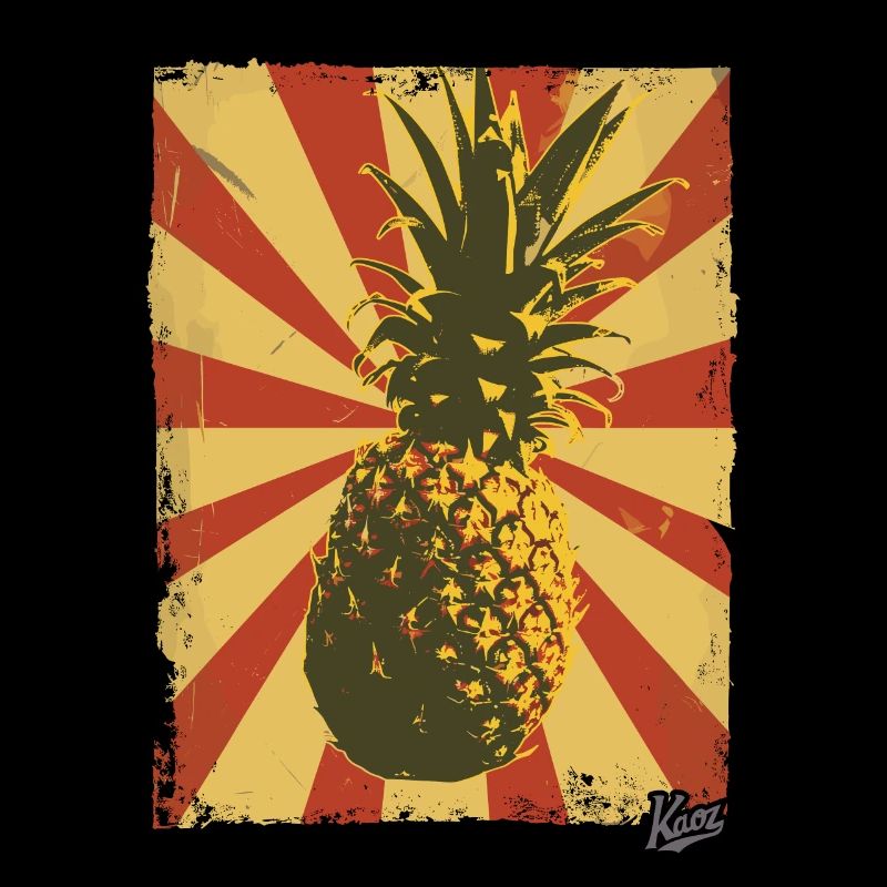Propaganda-Stil Ananas