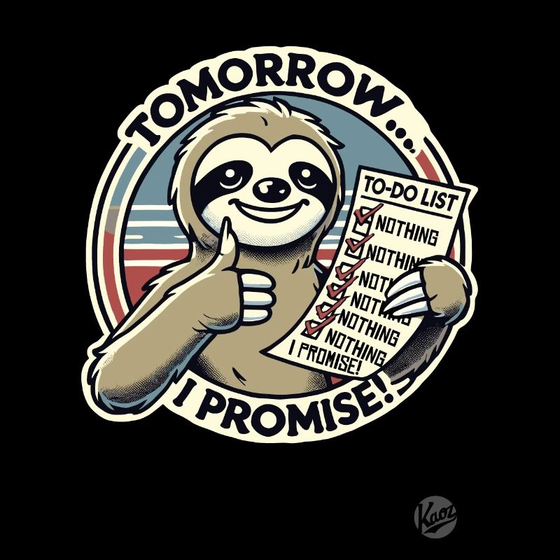 Promised to do nothing, sloth to-do list
