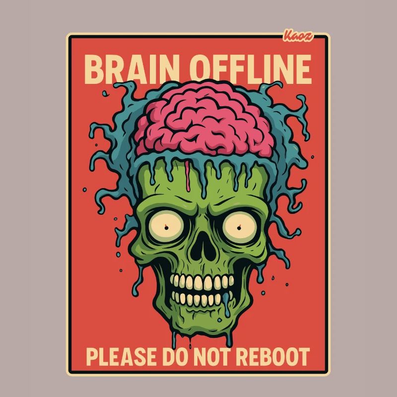Zombie with an open brain is offline