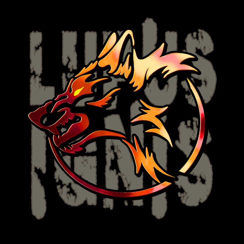 Tribal Flame Wolf