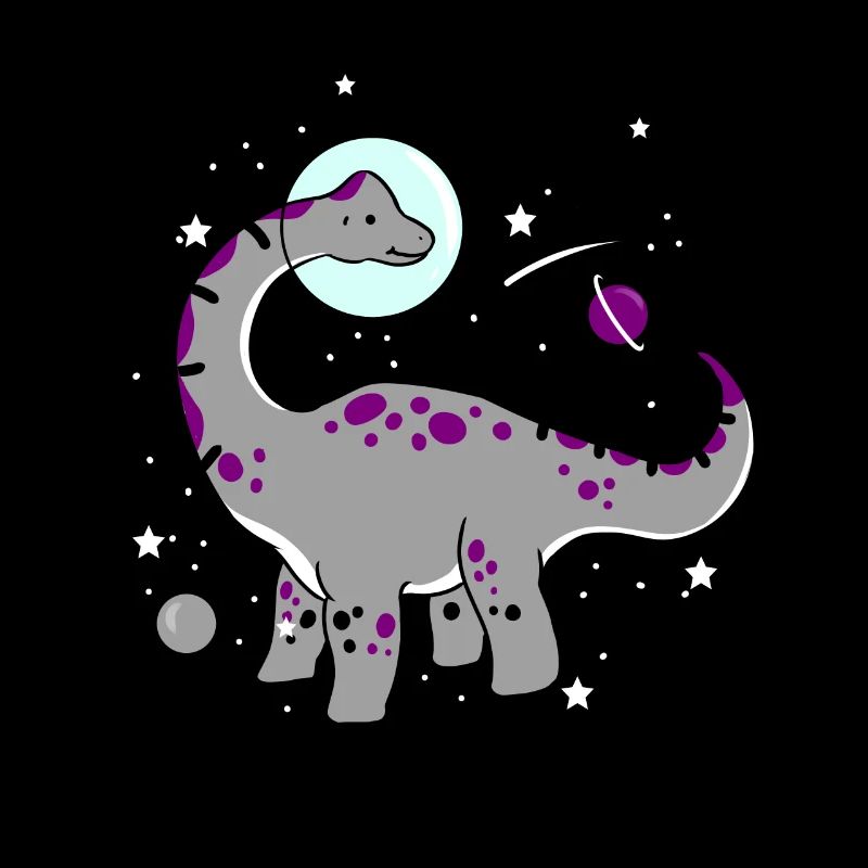 Ace Pride Dinosaurier Asexual Space