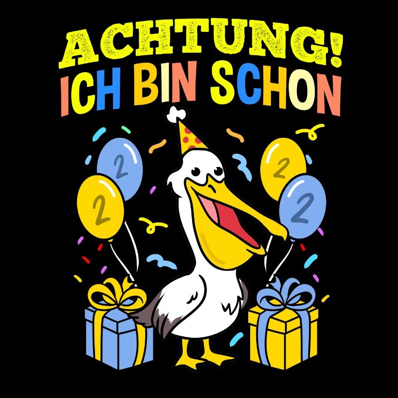 Achtung Ich Bin Schon 2 Geburtstag Pelikan