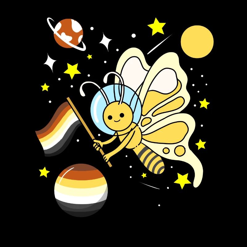Butterfly Astronaut Gay Bear Pride