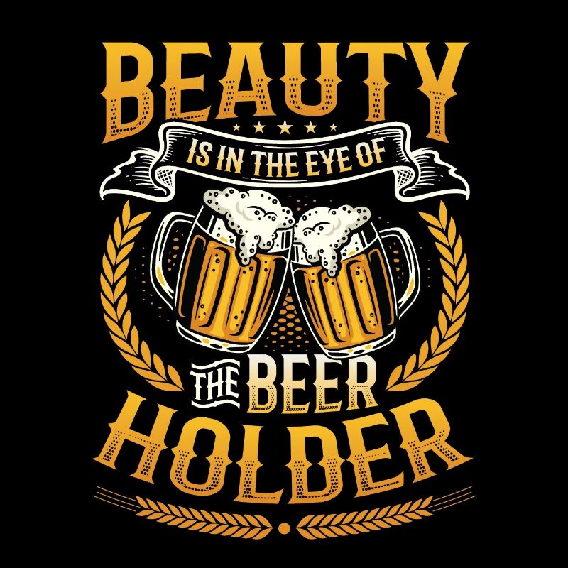 Funny beer drinker