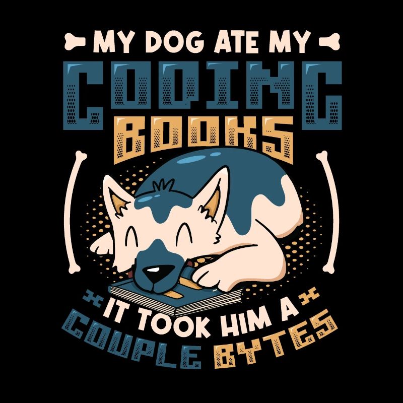 Dog Bytes Code Programmation de blagues informatiques