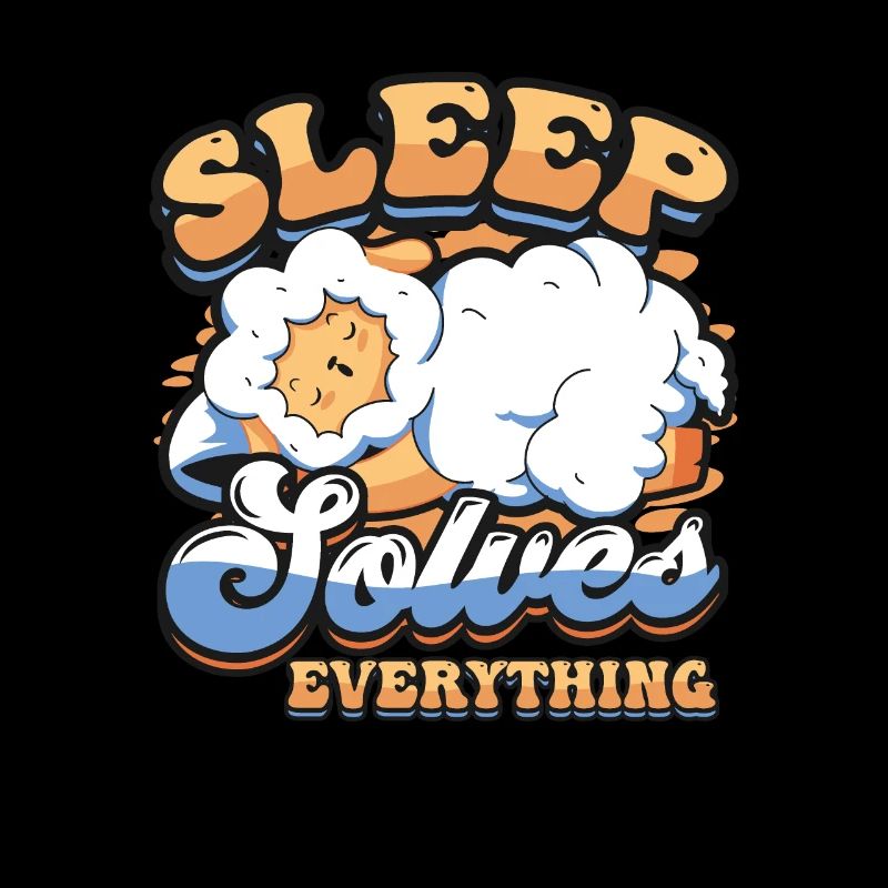 Sleep solves everything, sheep,sleeping, late risers.