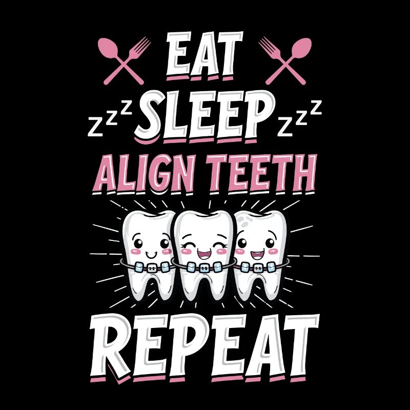 Manger Dormir Aligner les dents Dentiste