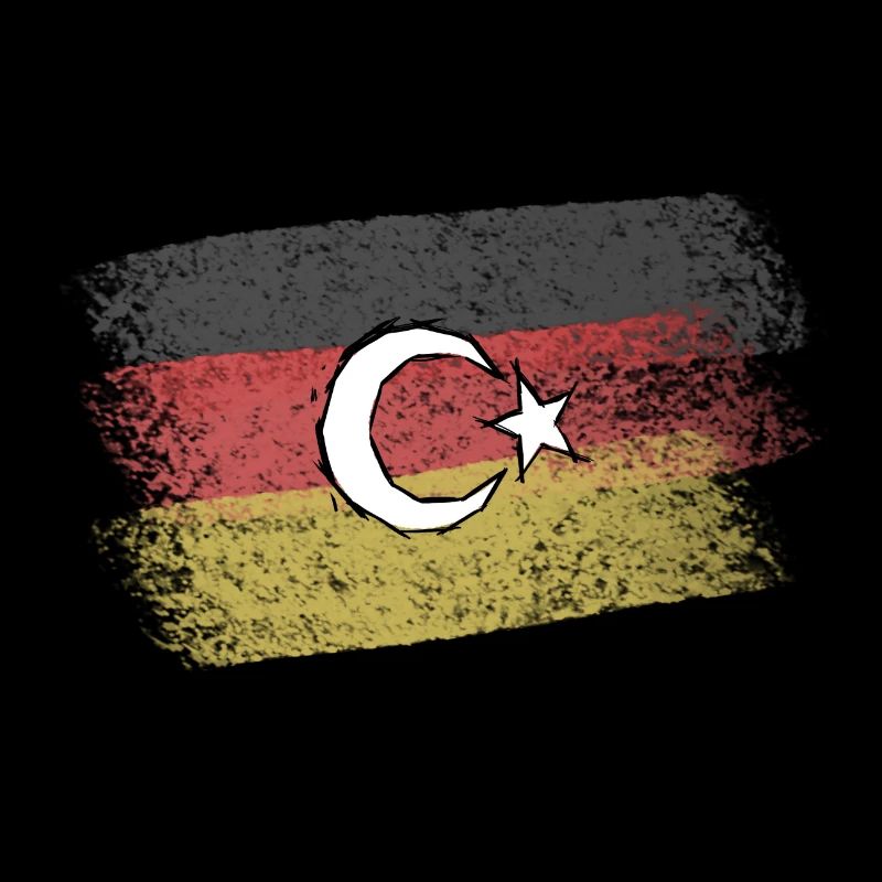 Germany-Turkey flag