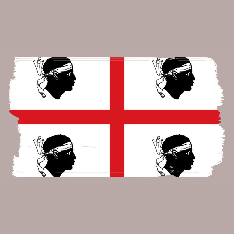 Drapeau de la Sardaigne Drapeau sarde Drapeau de la Sardaigne