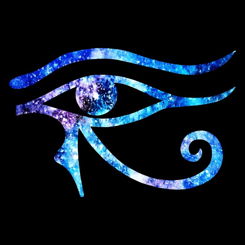 Oeil Cosmique D’Horus - Version Bleue Et Violette