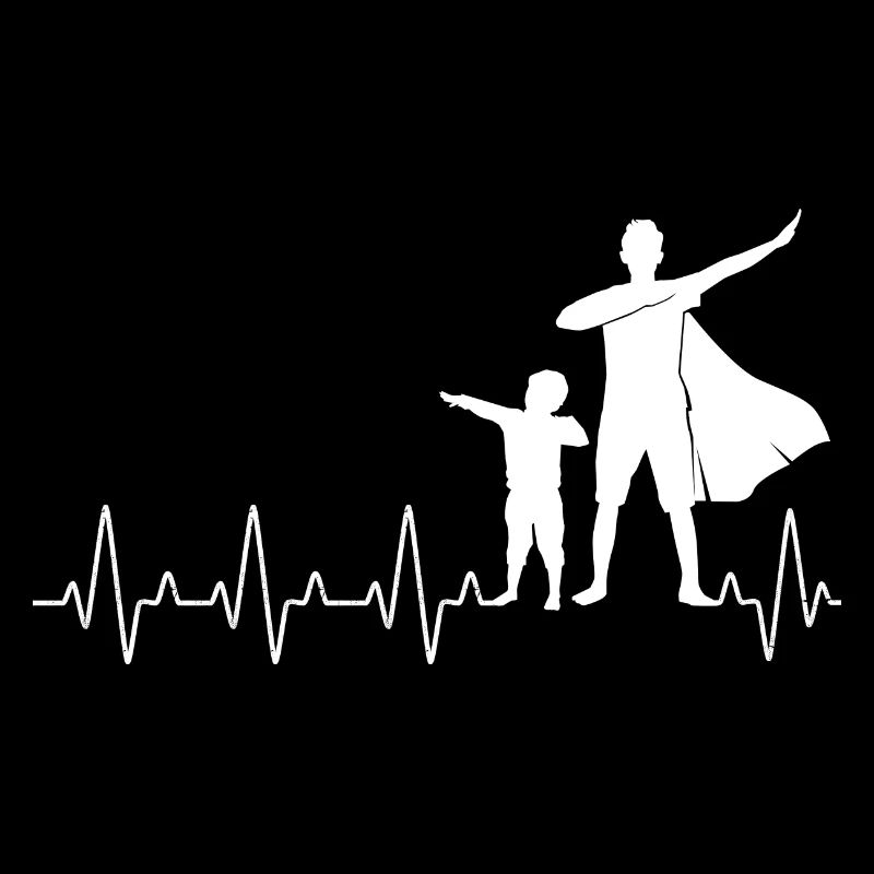 Super Father Son Dabbing Dad Hero