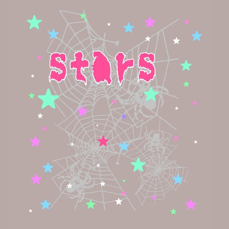 Sterne, Spinne, Graffiti,Spinnennetz,stern