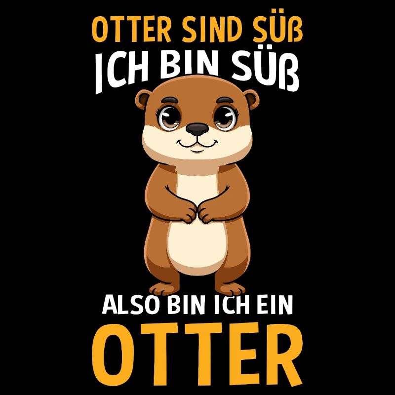 Otter Sind Süß Ich Bin Süß Also Bin Ich Ein Otter