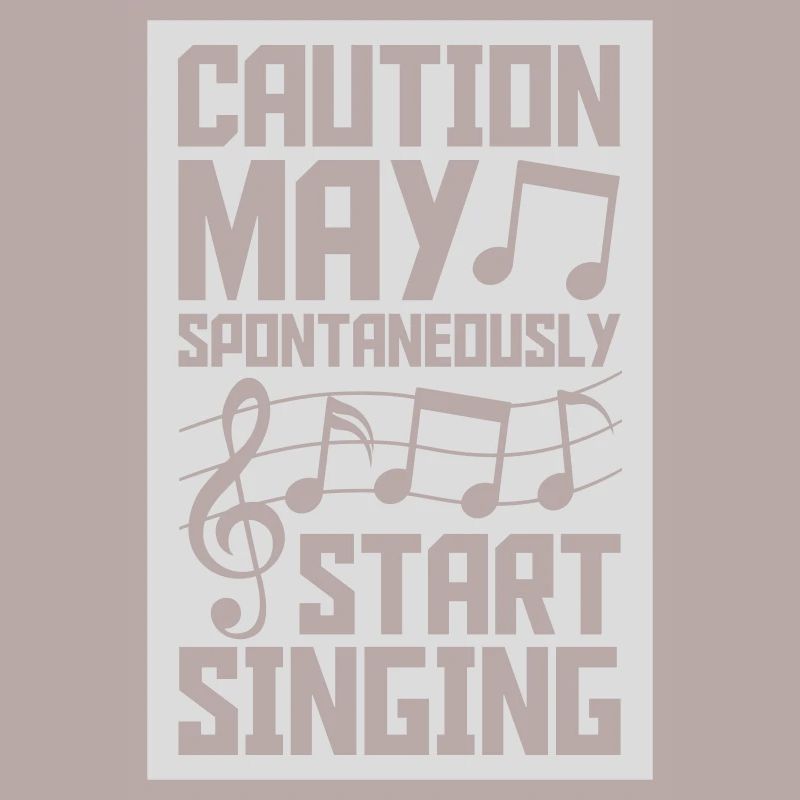 may spontaneously start singing