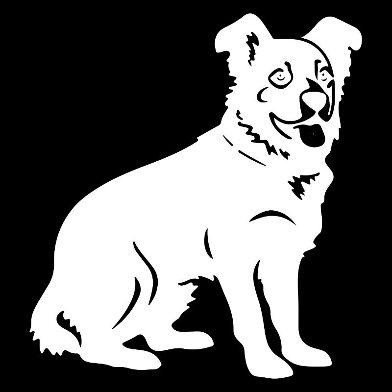 Silhouette de chien corgi