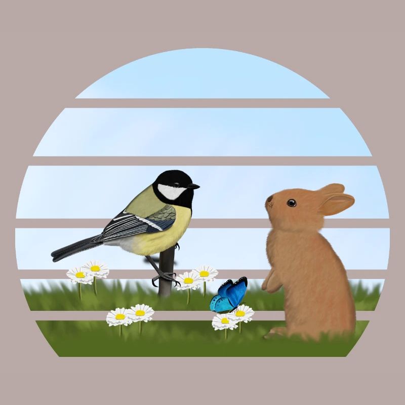 Great Bird Rabbit Easter Spring