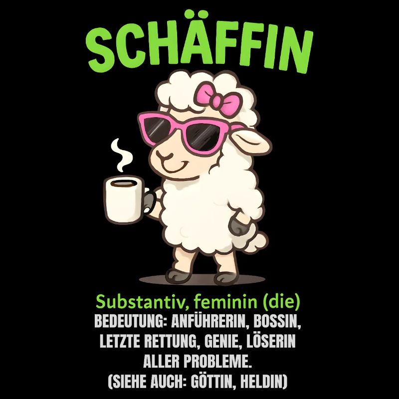 Schaf Spruch Schäffin Lustig Geschenkidee Schafe