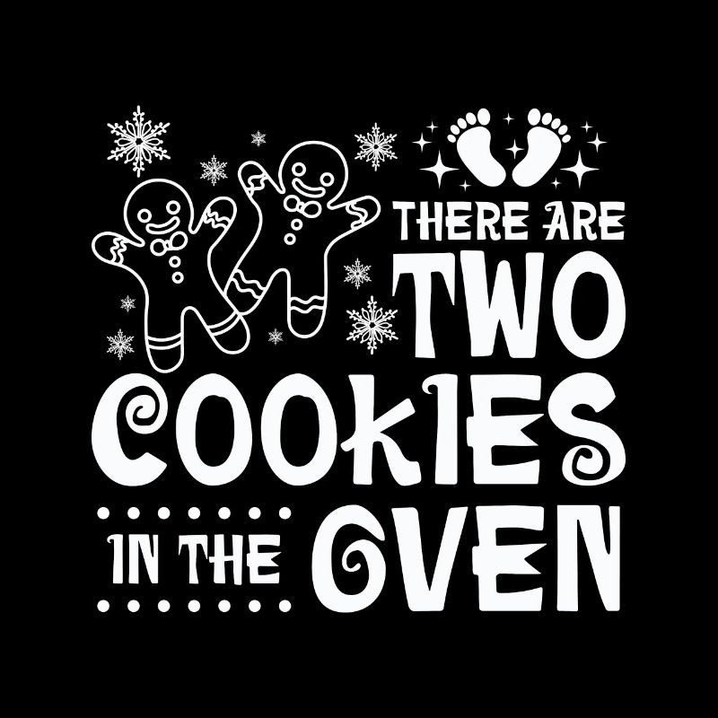 Jumeaux de Noël, il y a deux biscuits dans le four