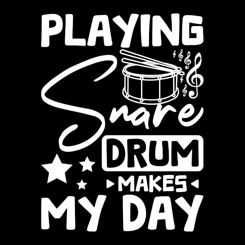 Playing snare drum makes my day