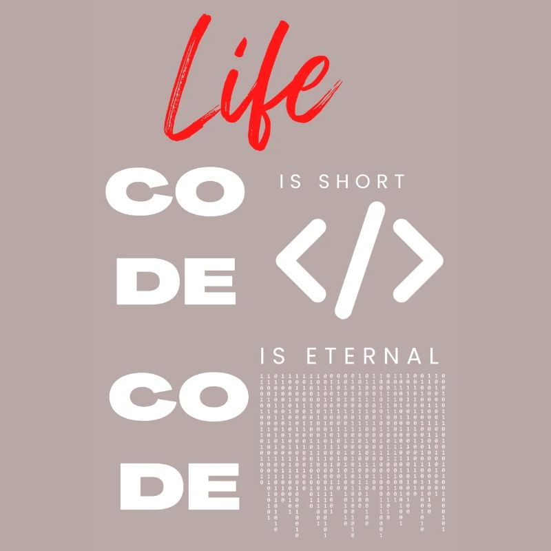 Life is short Code Programmierer Tee