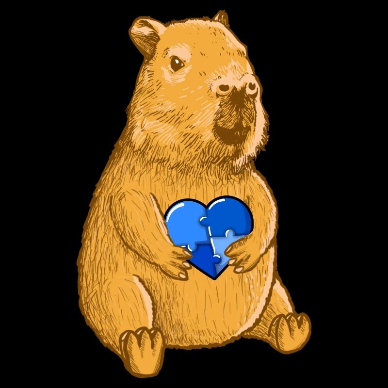 Capybara Autismus Zeichen
