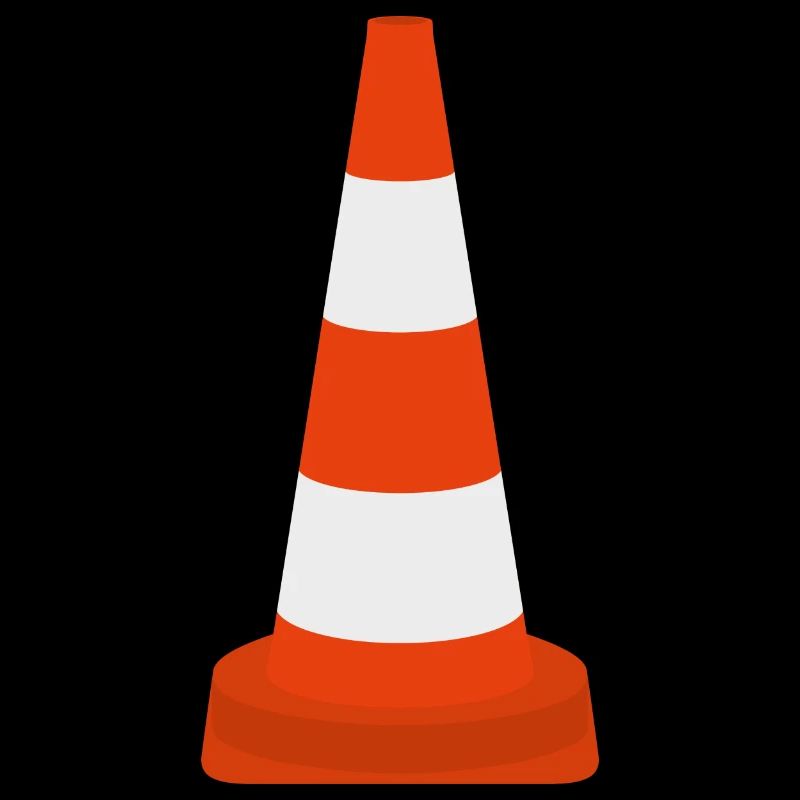 Cône de cône de trafic de pylônes Cône d’avertissement Cône icône de cône